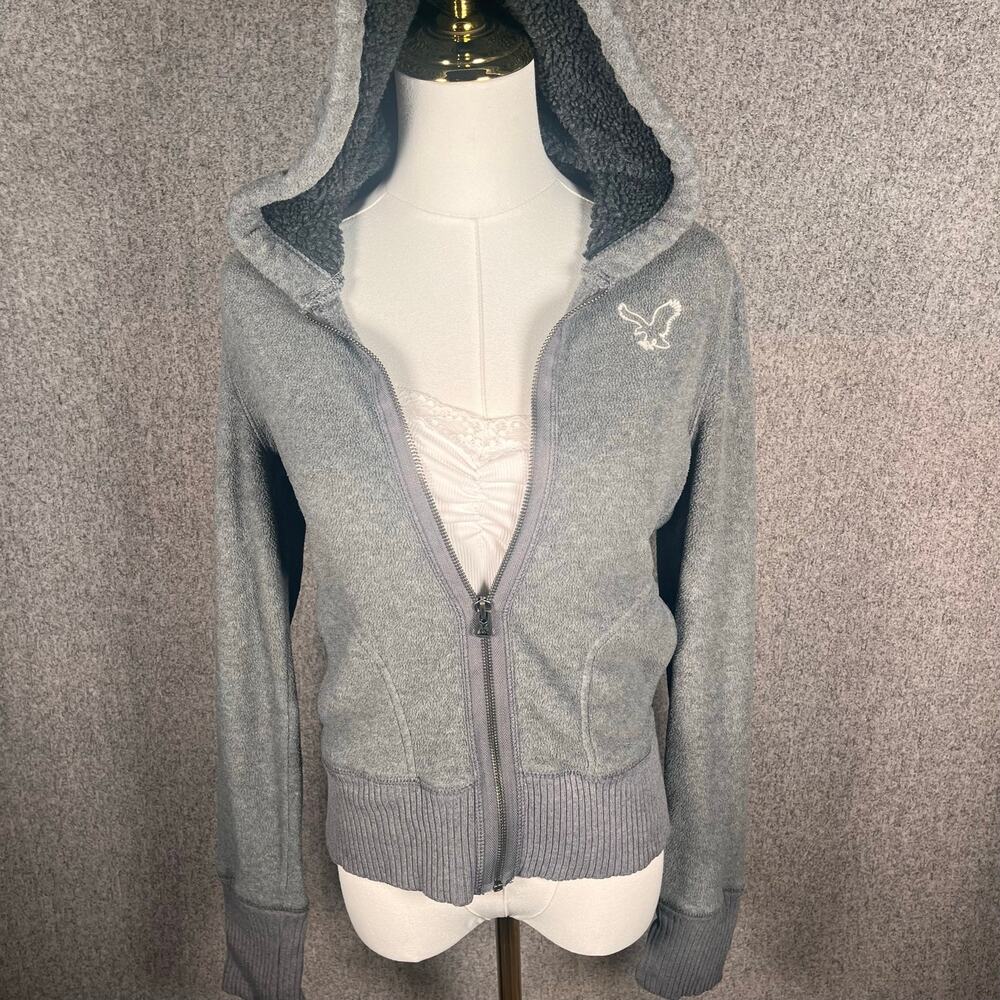 Y2K 90s Fleece Zip Up Hoodie Bella Swan 2000s Fitted Grunge Womens Teens Sz M